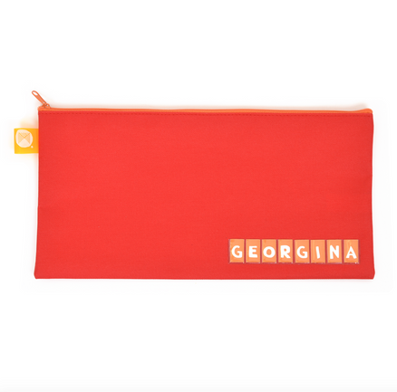 PENCIL CASE STURDY ZIP 340 X 170 MM LARGE NAME