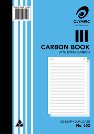 CARBON BOOK 100 LEAF A4 NO. 602 DUPLICATE