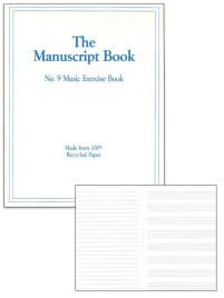 MUSIC MANUSCRIPT BOOK NO. 9 STAVE 26 PAGES