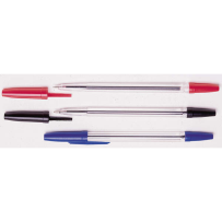 BALLPOINT PENS 3 PACK (RED, BLACK & BLUE)