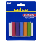 CELCO PENCIL GRIP ERGONOMIC COLOURED ASSORTED PACK 5