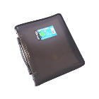 3 'O' RING BINDER A4 25MM WITH ZIPPER WITH HANDLE (BLACK)