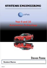 AUTOMOTIVE TECHNOLOGY STUDIES YEAR 9/10 STUDENT WORKBOOK