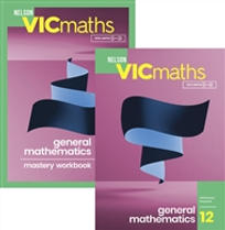 NELSON VICMATHS YEAR 12 GENERAL STUDENT BOOK + MASTERY WORKBOOK VALUE PACK