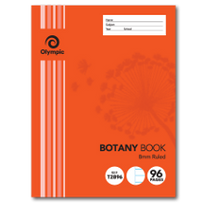 96 PAGE BOTANY BOOK 225 x 178 MM 8MM RULED