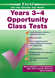 EXCEL OPPORTUNITY CLASS TESTS YEARS 3-4