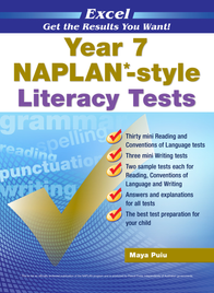 EXCEL NAPLAN STYLE LITERACY TESTS YEAR 7