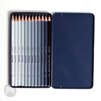 ROYMAC GREYS SKETCHING TIN 12 PENCIL SET 2H–8B