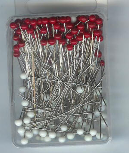 BERRY HEAD PINS ASSORTED PK 100 WITH CONTAINER