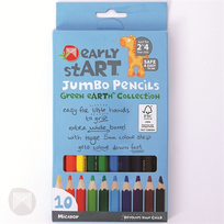 JUMBO PENCILS EARLY STARTER PACK OF 10