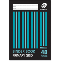 48 PAGE A4 PRIMARY GRID BINDER BOOK 