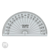 PROTRACTOR 180 DEGREES 10CM