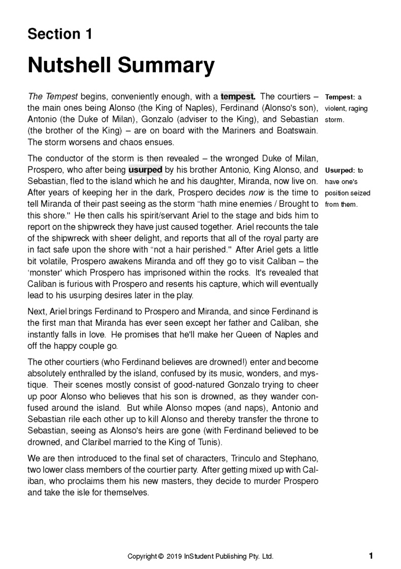 the tempest sparknotes the tempest sparknotes