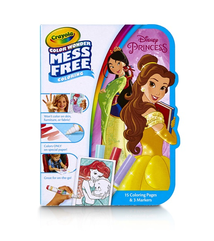 CRAYOLA COLOUR WONDER ON THE GO DISNEY PRINCESS