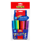 12 TEXTA COLOURED PENCILS & 12 TEXTA COLOURED MARKERS VALUE PACK