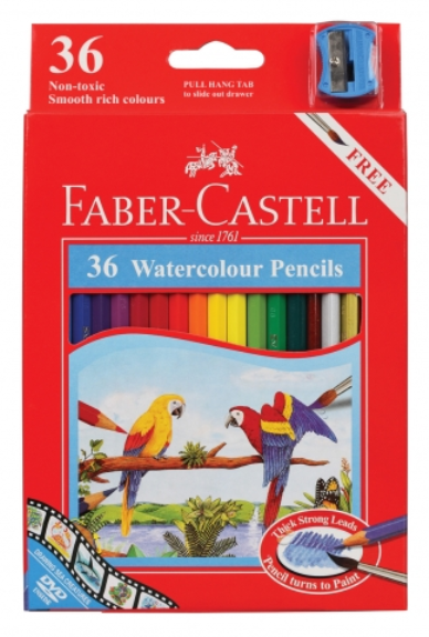 36 FABER CASTELL WATERCOLOUR PENCILS