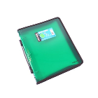 3 'O' RING BINDER A4 25MM WITH ZIPPER WITH HANDLE (BLACK)
