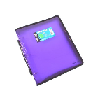 3 'O' RING BINDER A4 25MM WITH ZIPPER WITH HANDLE (BLACK)