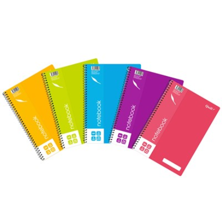 QUILL NOTEBOOK 70GSM A4 120 PAGES ASSORTED COLOURS