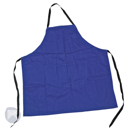 ART APRON BLUE WITH POCKETS