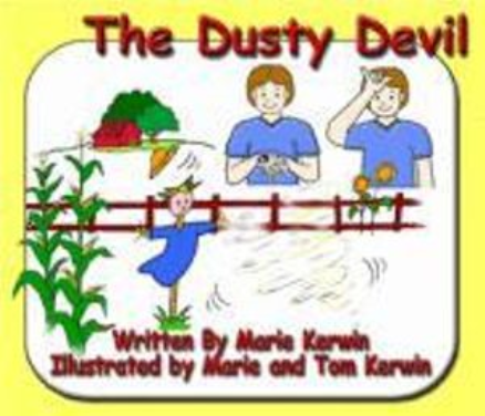 THE DUSTY DEVIL - CHILDRENS PICTURE BOOK WITH AUSLAN IMAGES