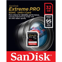 32GB SD HC MEMORY CARD EXTREME PRO 95MBS