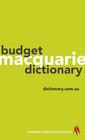 MACQUARIE BUDGET DICTIONARY