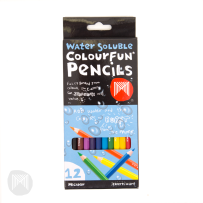 12 COLOURFUN WATER SOLUBLE PENCILS 