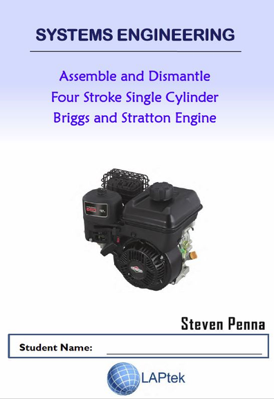 ASSEMBLE & DISMANTLE 4 STROKE SINGLE CYL BRIGGS & STRATTON ENGINE STUDENT WORKBOOK