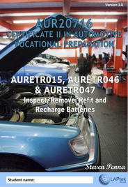 CERT II IN AUTOMOTIVE VOCATIONAL PREPARATION: INSPECT, REMOVE, REFIT & RECHARGE BATTERIES EBOOK (Restrictions apply to eBook, read product description) (eBook only)