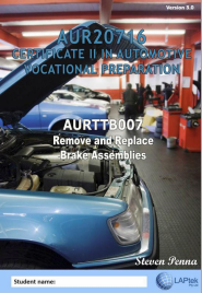 CERT II IN AUTOMOTIVE VOCATIONAL PREPARATION: REMOVE & REPLACE BRAKE ASSEMBLIES EBOOK (Restrictions apply to eBook, read product description) (eBook only)