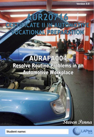 CERT II IN AUTOMOTIVE VOCATIONAL PREPARATION: RESOLVE ROUTINE PROBLEMS IN AN AUTOMOTIVE WORKPLACE 