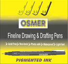 FINELINE DRAWING & DRAFTING PEN BLACK 0.2MM