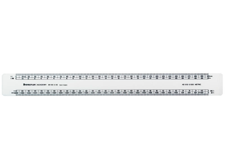 STAEDTLER OVAL 3A SCALE RULER 