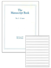 MUSIC MANUSCRIPT BOOK 12 STAVE 48 PAGE