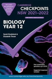 CAMBRIDGE CHECKPOINTS NSW BIOLOGY YEAR 12 2022 + QUIZ ME MORE 