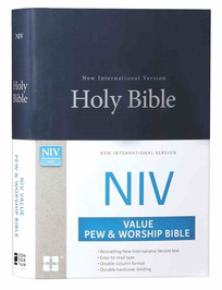 NIV VALUE PEW AND WORSHIP BIBLE BLUE (BLACK LETTER EDITION)