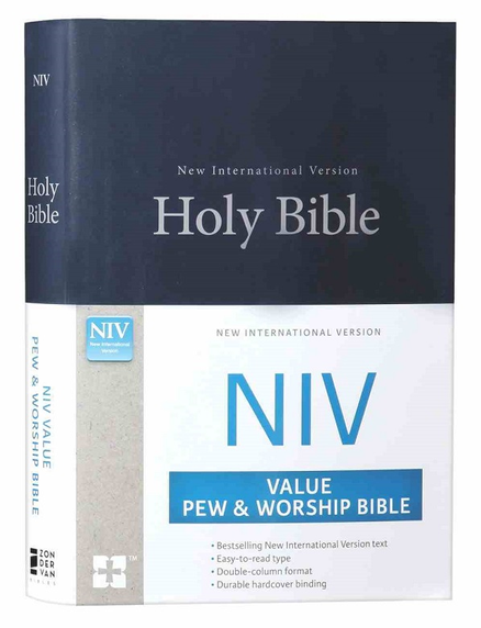 NIV VALUE PEW AND WORSHIP BIBLE BLUE (BLACK LETTER EDITION)
