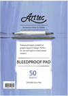 A4 ARTTEC LAYOUT PAD BLEED PROOF 50 SHEETS
