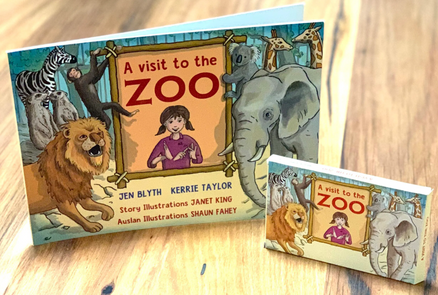 A VISIT TO THE ZOO BOOK AND FLASHCARDS BUNDLE