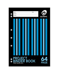 64 PAGE A4 PROJECT BINDER BOOK 8MM 