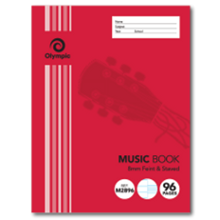 MUSIC BOOK 225 x 175 MM 96 PAGE
