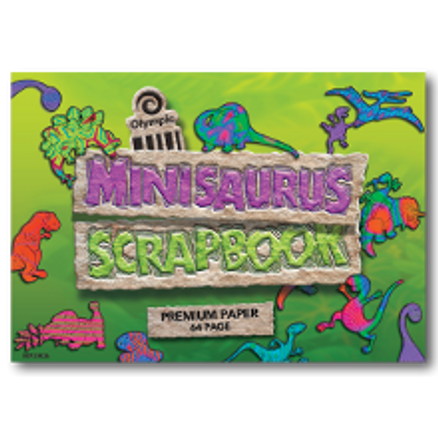 64 PAGE MINISAURUS SCRAPBOOK 168 x 240 90GMS