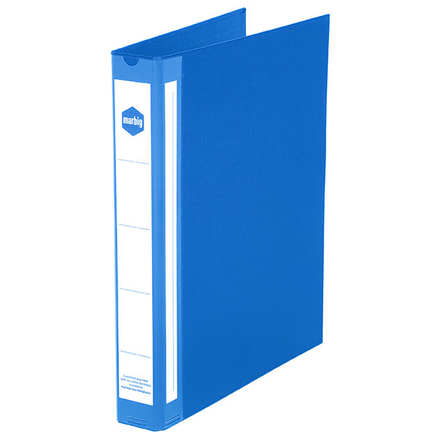 4D RING A4 25MM FOLDER MARBIG BINDER DELUXE PE BLUE