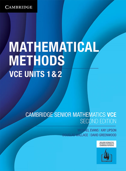 CAMBRIDGE SENIOR MATHS: MATHS METHODS VCE UNITS 1&2 STUDENT BOOK + EBOOK 2E