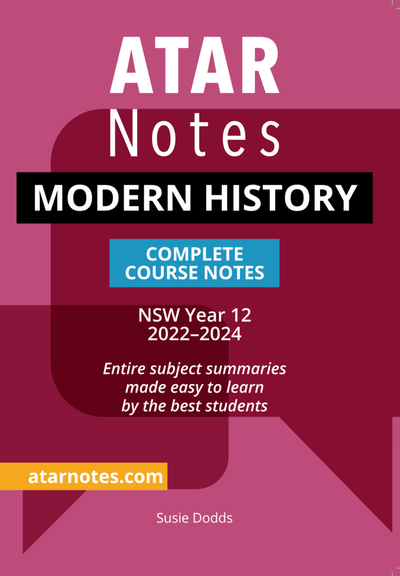 ATAR NOTES HSC: MODERN HISTORY YEAR 12 NOTES (2022-2024)