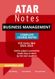 ATAR NOTES VCE BUSINESS MANAGEMENT UNITS 3&4 NOTES (2023-2024)