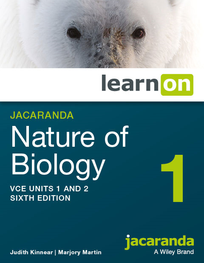 JACARANDA NATURE OF BIOLOGY 1  VCE UNITS 1&2 LEARNON 6E (INCL STUDYON) EBOOK