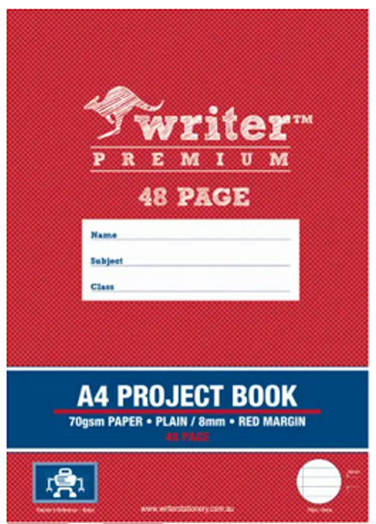 48 PAGE A4 PROJECT BOOK 8MM