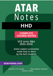 ATAR NOTES VCE HEALTH & HUMAN DEVELOPMENT UNITS 3&4 NOTES (2022-2024)